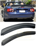 Replacement for 1999-2005 Mazda Miata MX5 NB | EOS Rocket Bunny Style Fiberglass Primer Black Rear Trunk Lid Wing Spoiler