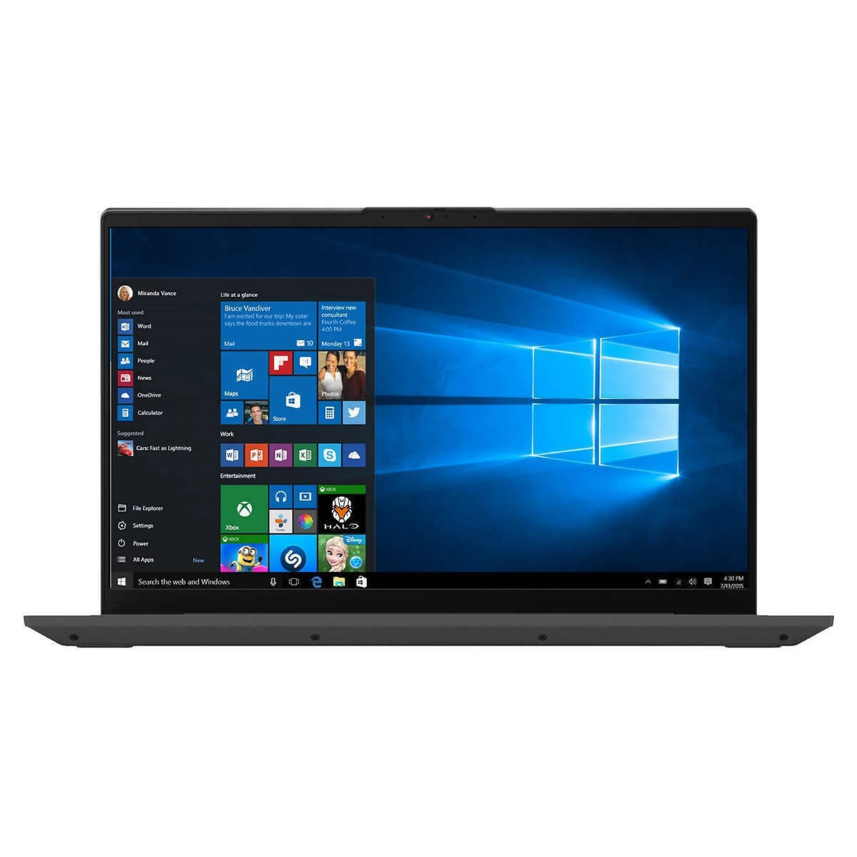 Lenovo IdeaPad 5 15IIL05 15.6" Touch 16GB 1TB SSD Core™ i7-1065G7 1.3GHz Win10P, Graphite Grey (New Open Box)