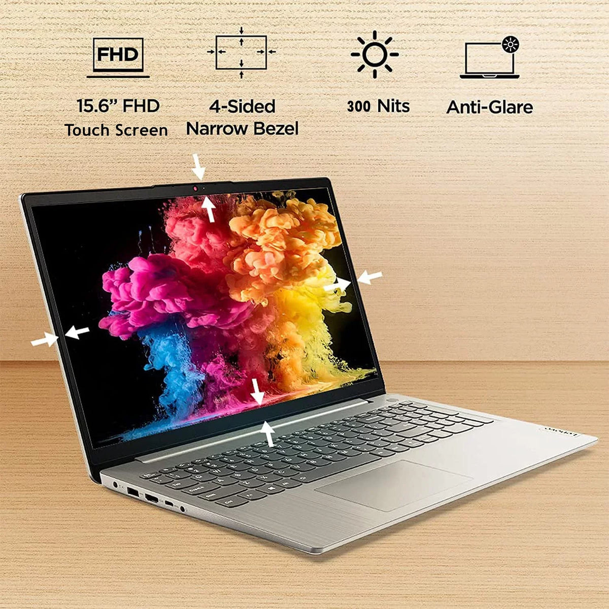 Lenovo 2021 IdeaPad 3 Laptop, 15.6" FHD IPS Touchscreen Display, i5-1135G7 (>i7-1065G7), Iris Xe Graphics, Wi-Fi 6, Camera, Type-C, Fingerprint, w/Accessories (12GB RAM | 512GB PCIe SSD)