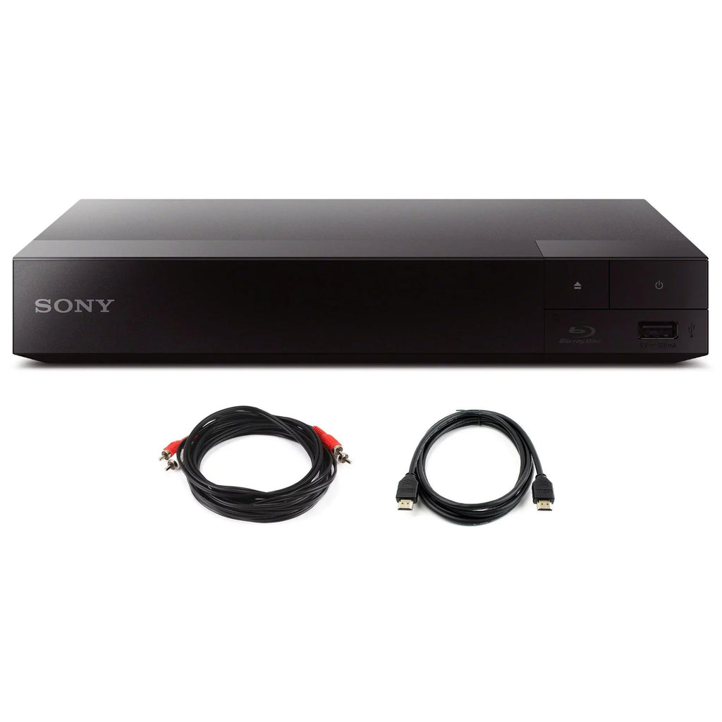 Sony BDPS3700 Streaming Blu-Ray Player with WiFi (2016) plus Two Cable Bundle