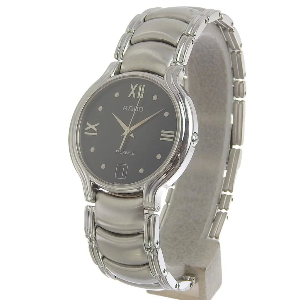 Pre-Owned Rado RADO Florence men's quartz battery watch black dial 115 3777 4 (Good)