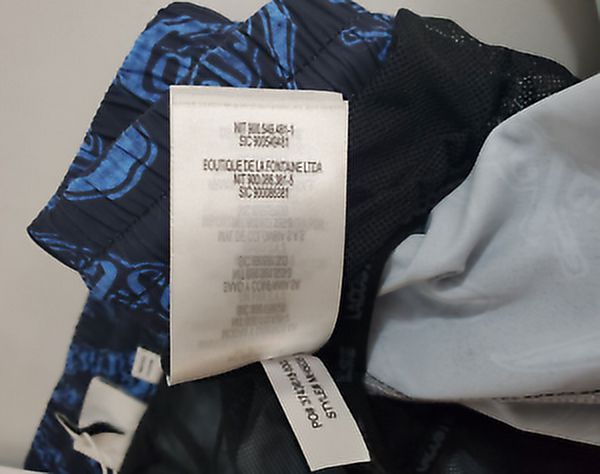 new Lacoste men swimwear trunks short MH5635 51 F65 324209 navy quick dry XL $90