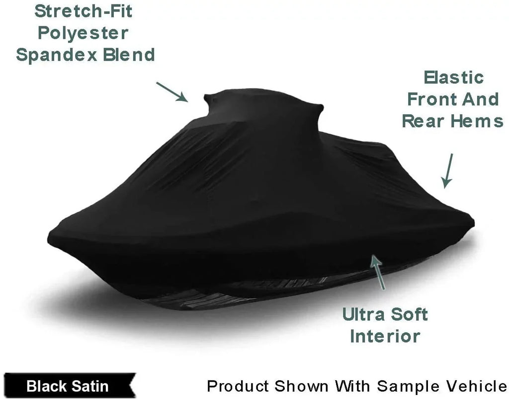Indoor Jet Ski Shield for Yamaha Wave Runner 650 LX 1991-1993 - Black Satin - Ultra Soft & Stretchy - Protects from Dust & Dings Inside! Includes Storage Bag - Indoor ONLY