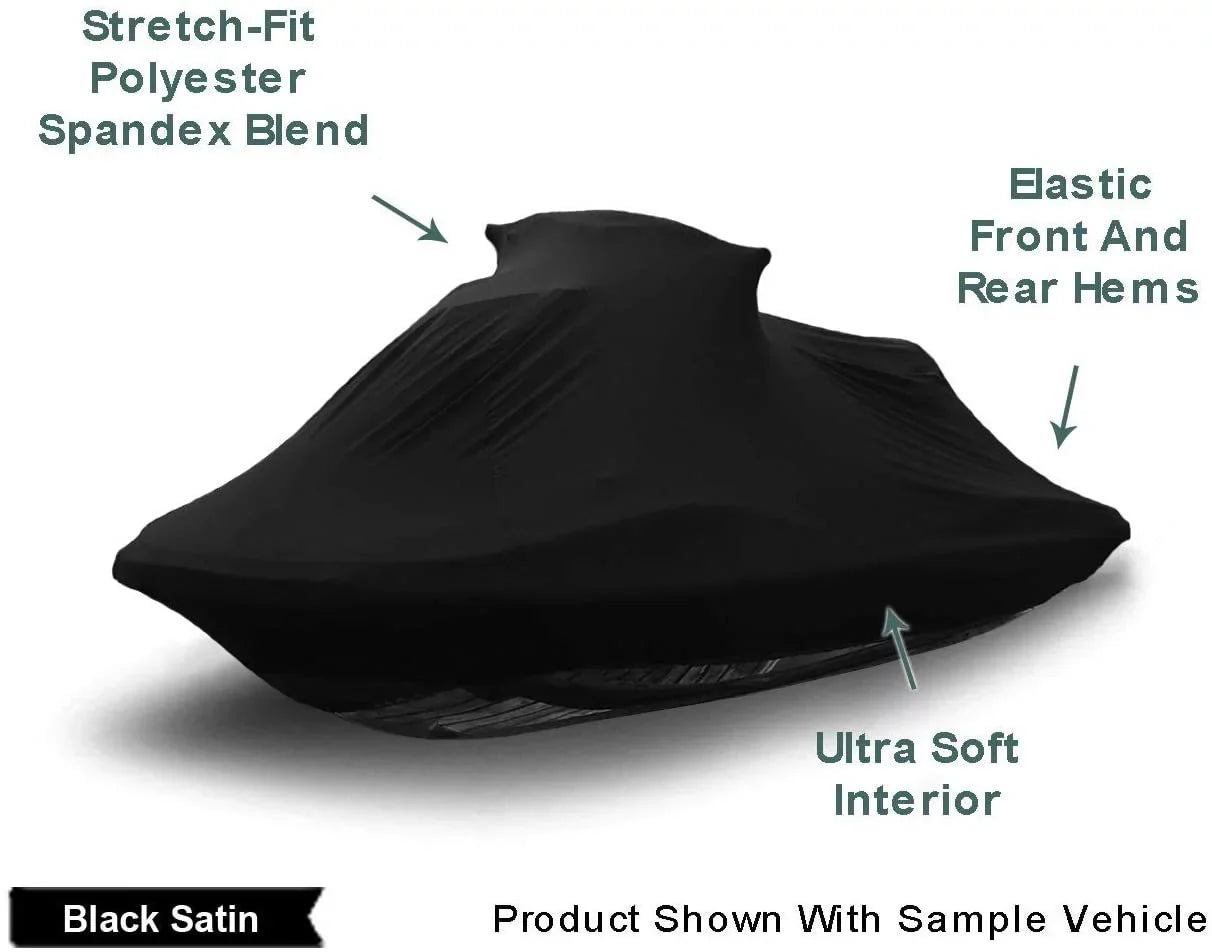 Indoor Jet Ski Shield for Yamaha Wave Runner 650 LX 1991-1993 - Black Satin - Ultra Soft & Stretchy - Protects from Dust & Dings Inside! Includes Storage Bag - Indoor ONLY