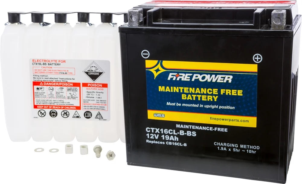 Fire Power Maintenance Free Battery Fitting With Yamaha WaveRunner III (WRA700) 1994-1997