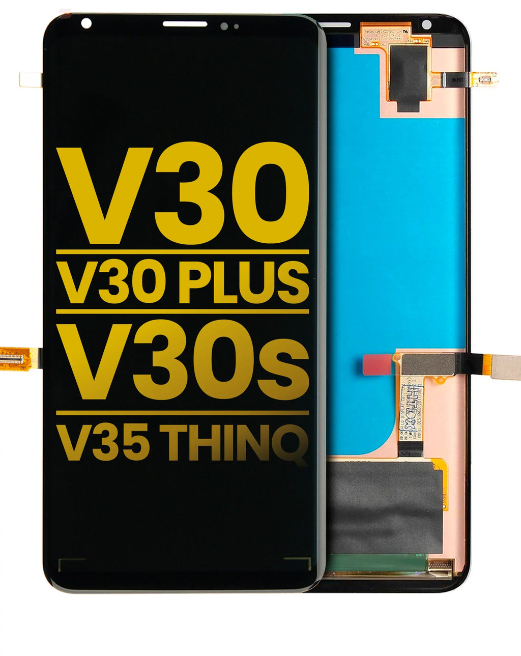 Replacement OLED Assembly Without Frame Suitable For LG V30 / V30 Plus / V30S / V35 ThinQ (Refurbished) (Aurora Black)