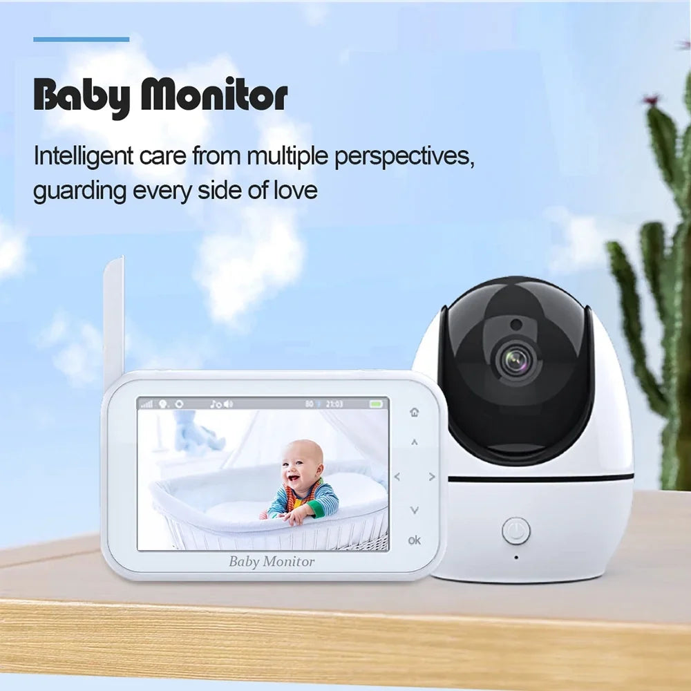 Dazzduo Monitor with Camera,Function Infrared Vision Camera 720P 4.5 8 Loop LCD Screen 2 Way Audio Video Camera 4.5 Inch LCD Audio Motion Infrared Wireless - 2-Way - Includes 8 4.5 inch LCD OWSOO