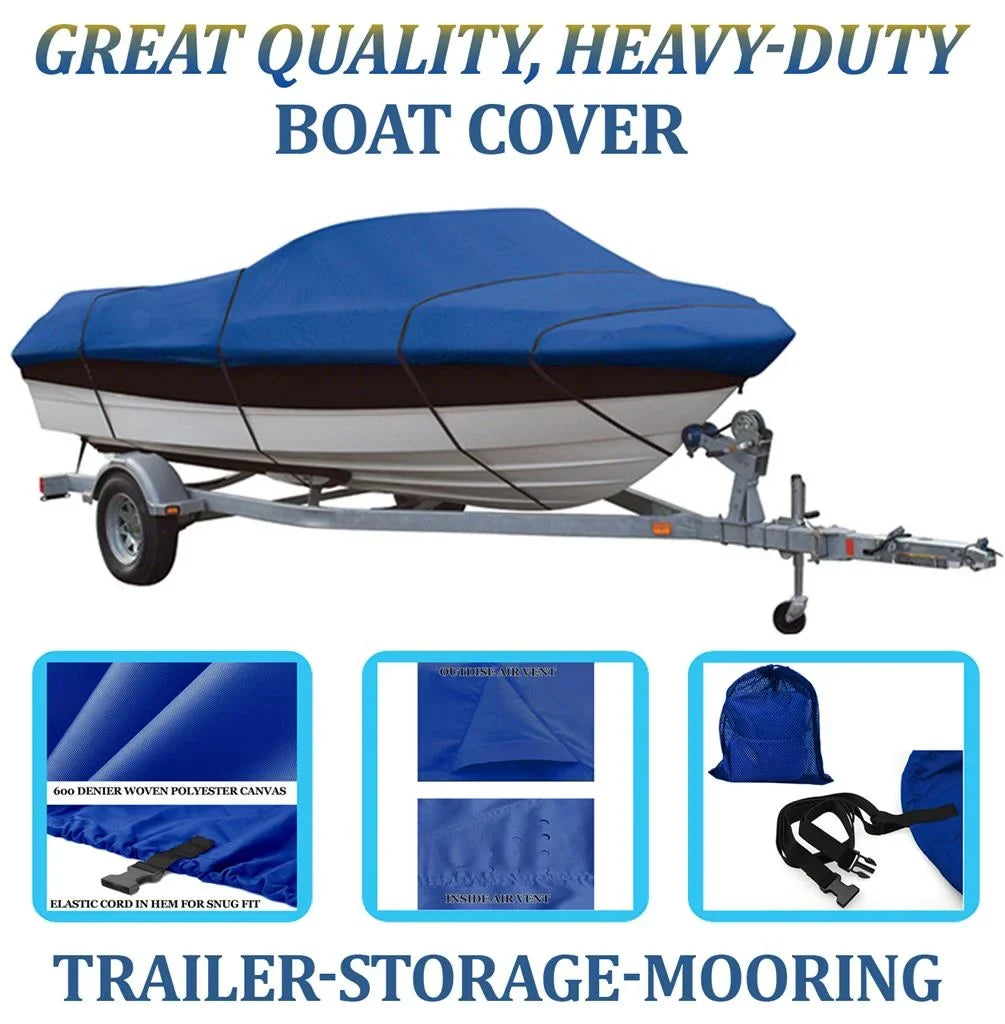 BLUE, Outstanding Standard Watercraft Protection Suitable for BOSTON WHALER VENTURA 180 W/O BOW RAILS 2002-2009