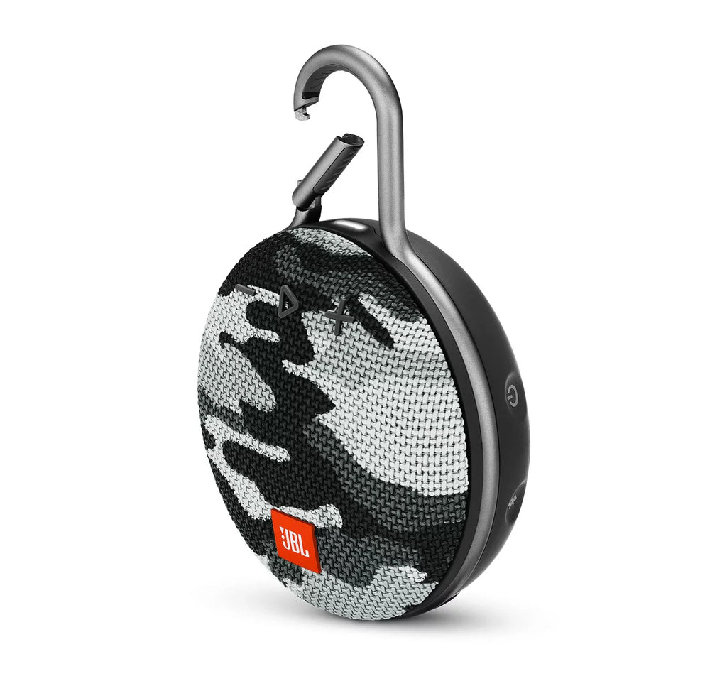 Open Box JBL Clip 3 Black Camo Portable Bluetooth Speaker