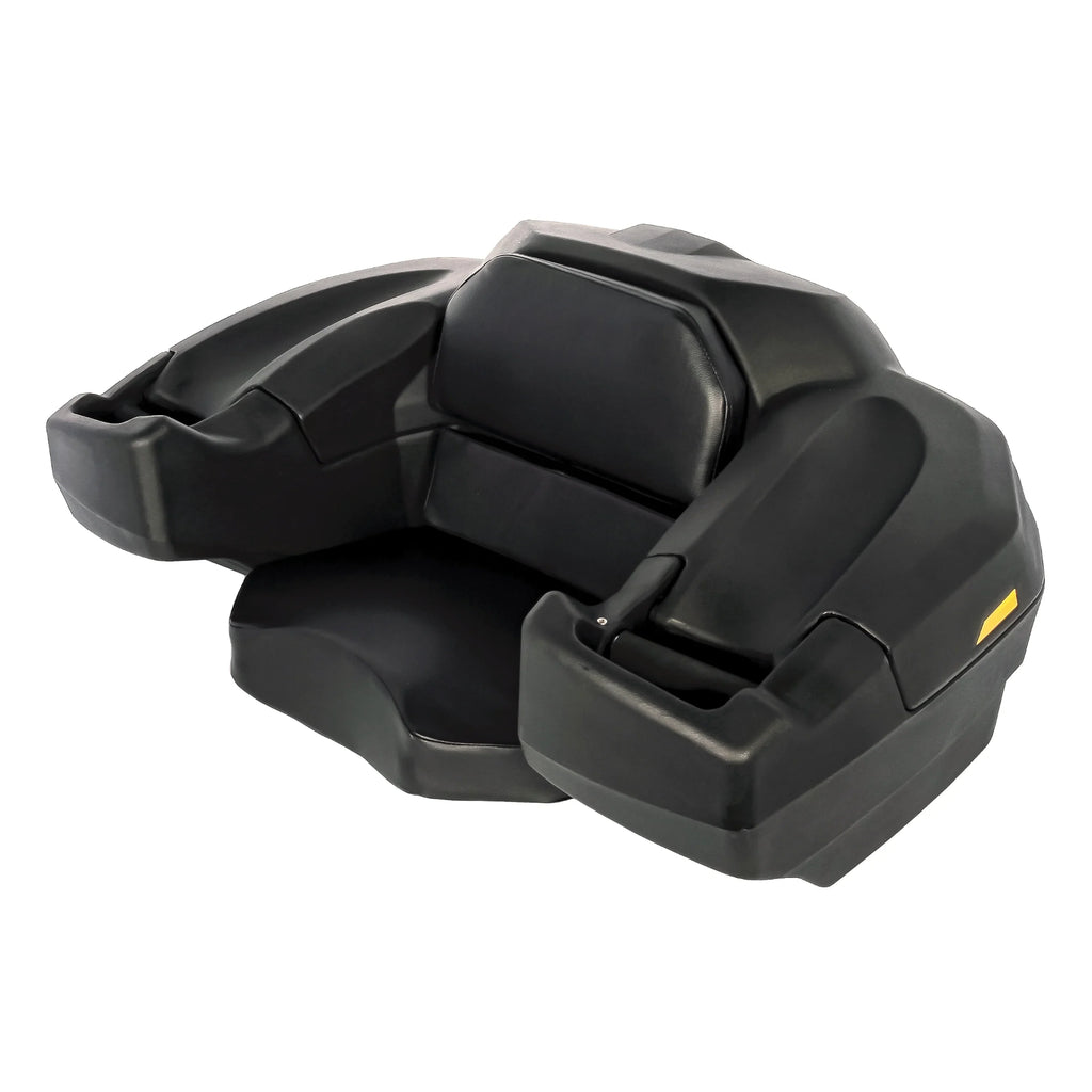 Camco Black Boar ATV/UTV Rear Storage Box and Lounger | Features a Lockable Durable Storage Box, an Impervious Design, and a Soft Comfortable Seat Cushion (66010)