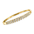 Ross-Simons C. 1990 Vintage 2.00 ct. t.w. Diamond Bangle Bracelet in 14kt Yellow Gold, Women's, Adult, Pre-Owned