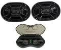 2) Polk Audio DB692 6X9" 450w Car Audio Marine/ATV/Motorcycle Speakers+Cyberbuds