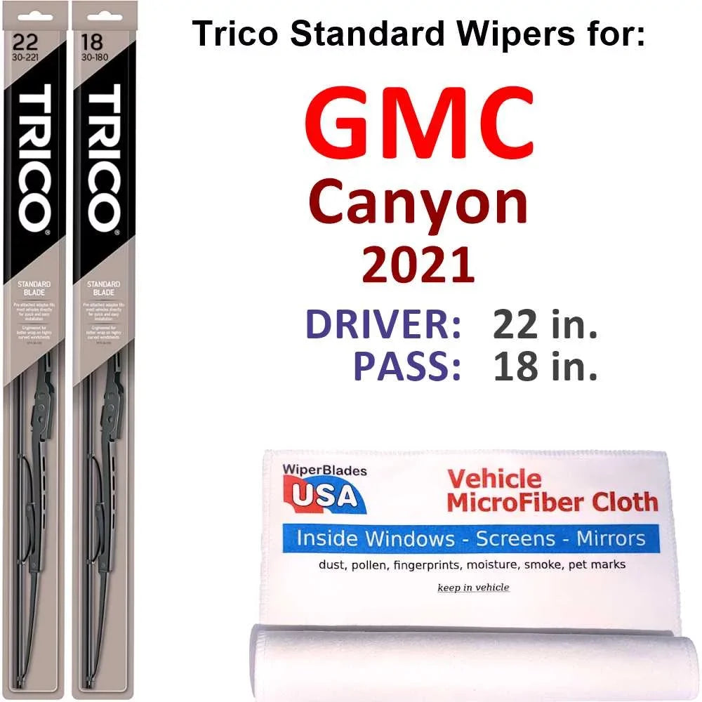 2021 GMC Canyon Wiper Blades (Set of 2)