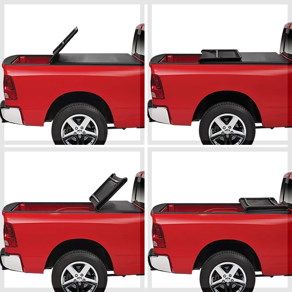 Short Bed Tonneau Coating 6.5Ft Soft Tri-Fold Fleetside for 02-09 Ram 1500/2500 Fits select: 2006-2008 DODGE RAM 1500, 2003-2009 DODGE RAM 2500