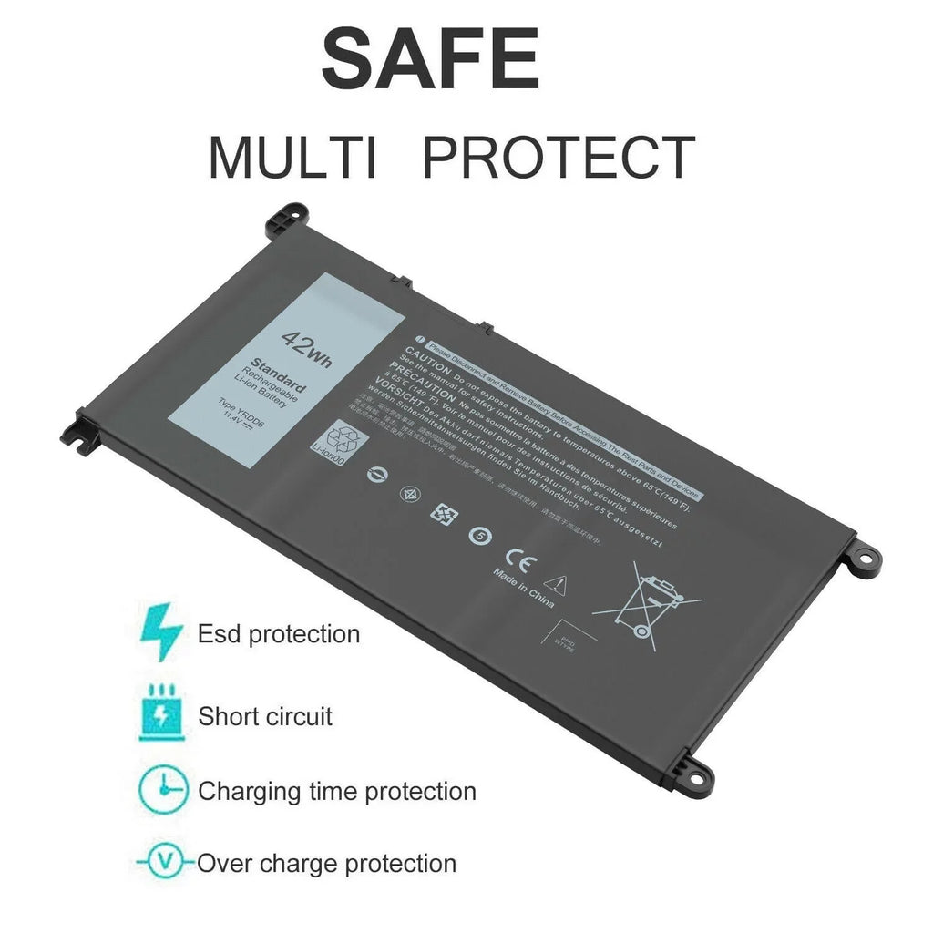 42Wh YRDD6 Battery for Dell Inspiron 15 3493 3584 3593 5480 5485 5491 FAST USPS