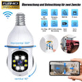 Kepeak WiFi Bulb Security Camera, Home Cameras with Motion Detection, Clear Vision