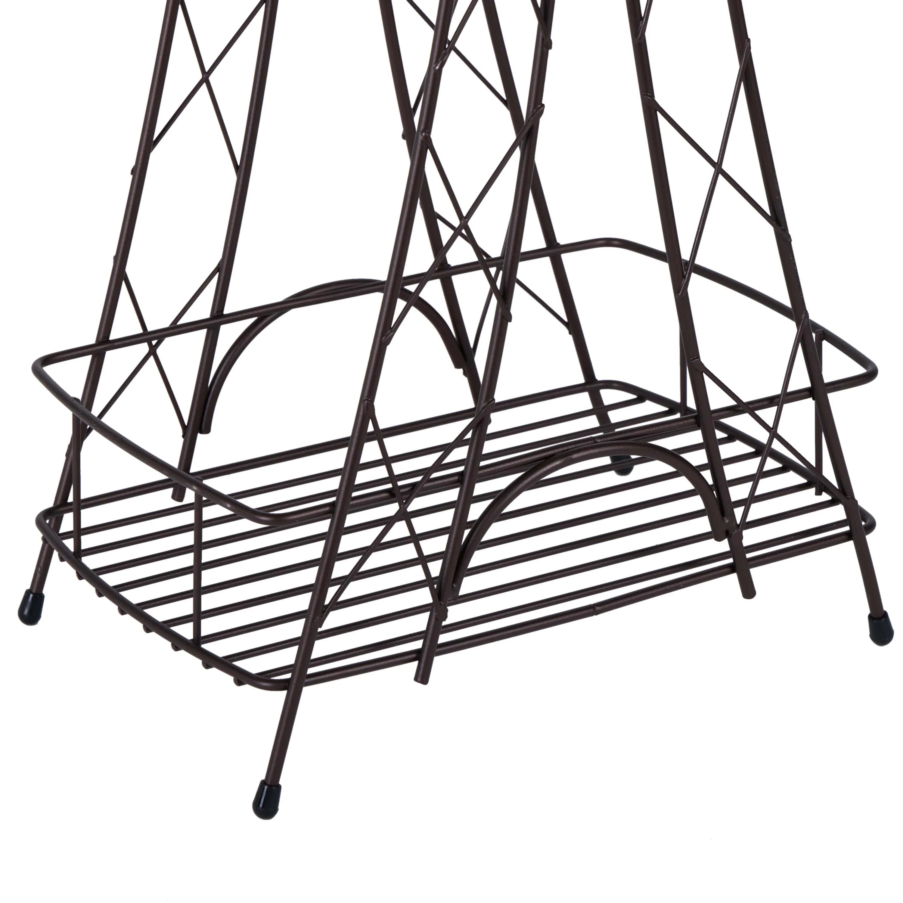 ELLE Paris Ville Des Lumieres Collection Eiffel Tower 3 Tier Spa Tower, 11"x 7"x 24.8" H