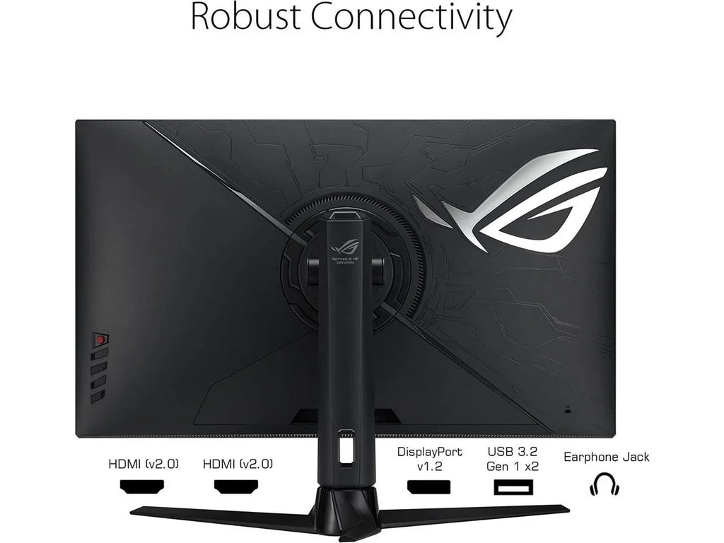 ASUS ROG Strix 32? 1440P Gaming Monitor (XG32AQ) - QHD (2560 x 1440), Fast IPS, 175Hz (OC), 1ms, G-SYNC Suitable Variable Overdrive, Eye Care, DisplayHDR 600, DisplayPort, HDMI, USB, 96% DCI-P3