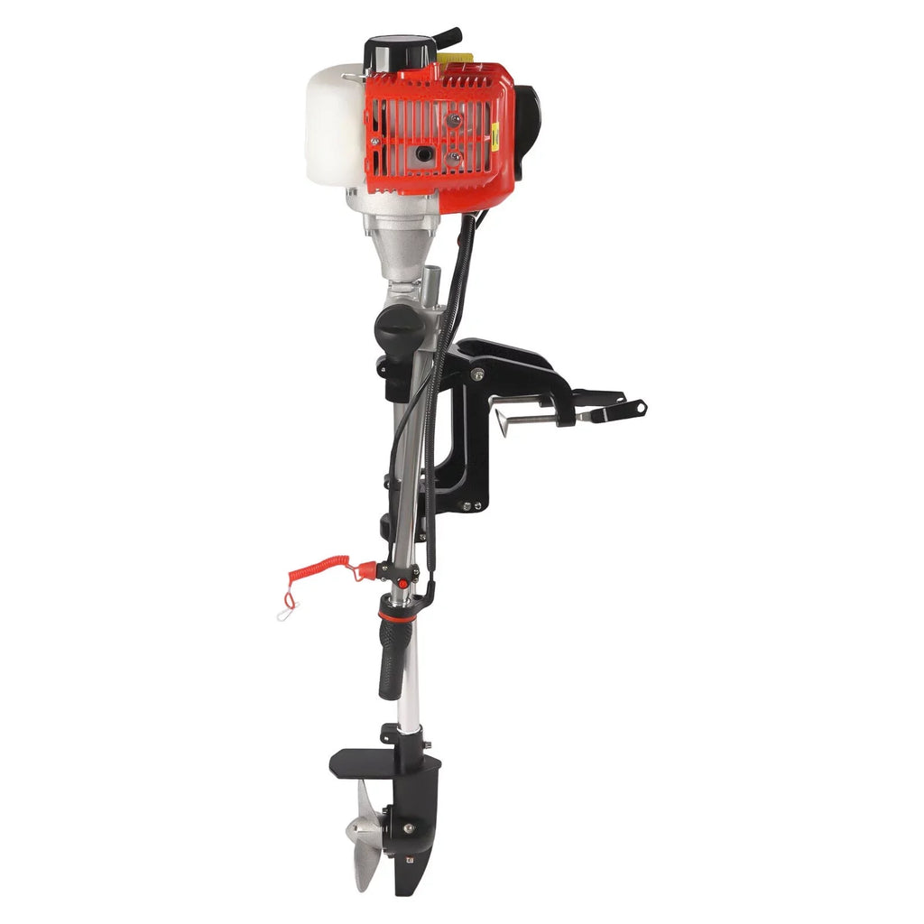 2-Stroke 2.3HP 52CC Outboard Craft Motor Engine Pull Starter w/Air Cooling System