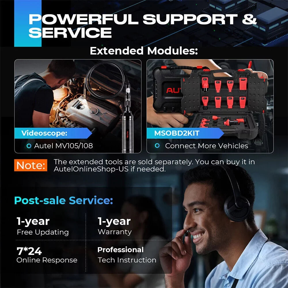 Autel Scanner MaxiPRO MP808S Car Diagnostic Scan Tool All System Diagnostics ECU Coding, Active Test, 36+ Service, Upgraded of MP808/ MP808BT/ MK808