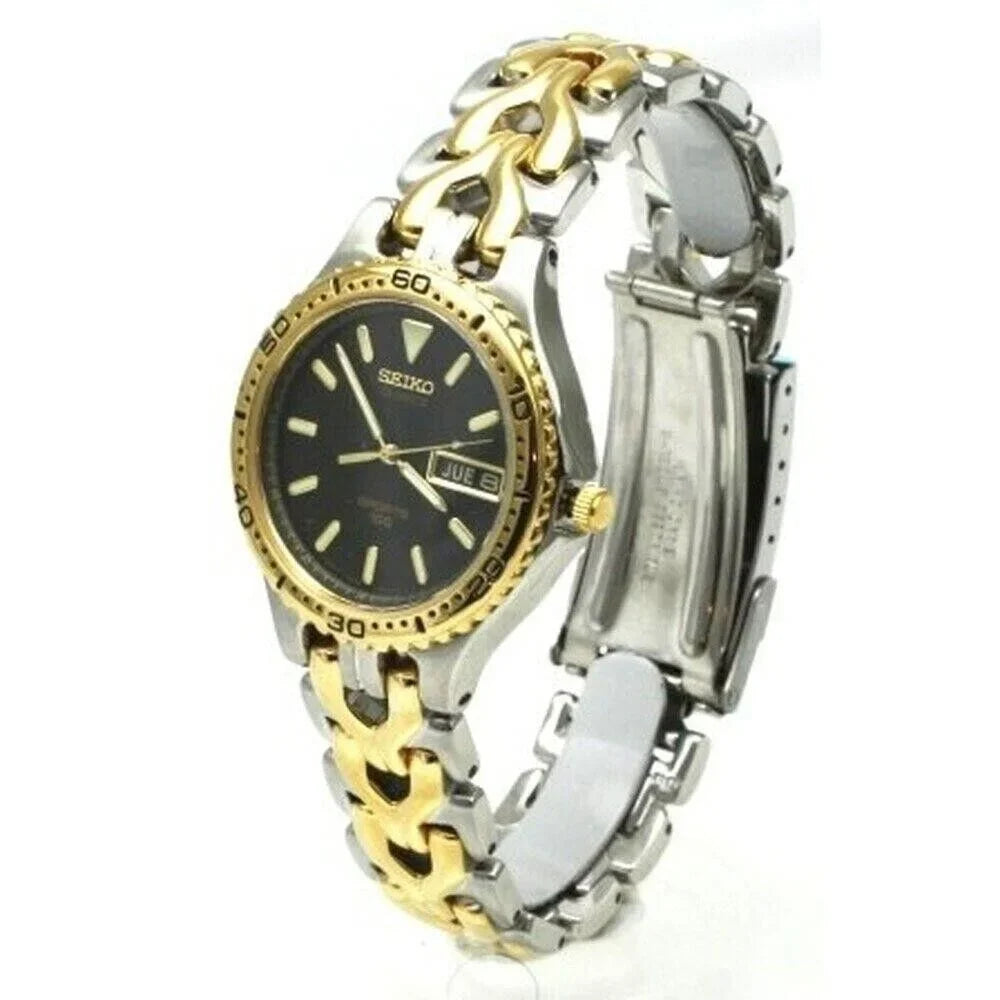 Seiko Two Tone Date 100 m Water Strong Men's Watch SSBGG456