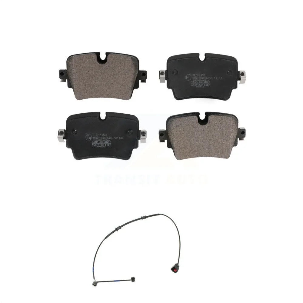 Transit Auto - Rear Ceramic Disc Brake Pads And Wear Sensors Kit For 2016 Jaguar F-Type Project 7 with 5.0L With Cast Iron KTW-101169