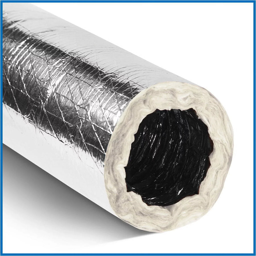6"Silver Flex QuietFlex Insulated Flexible Duct R6 25'
