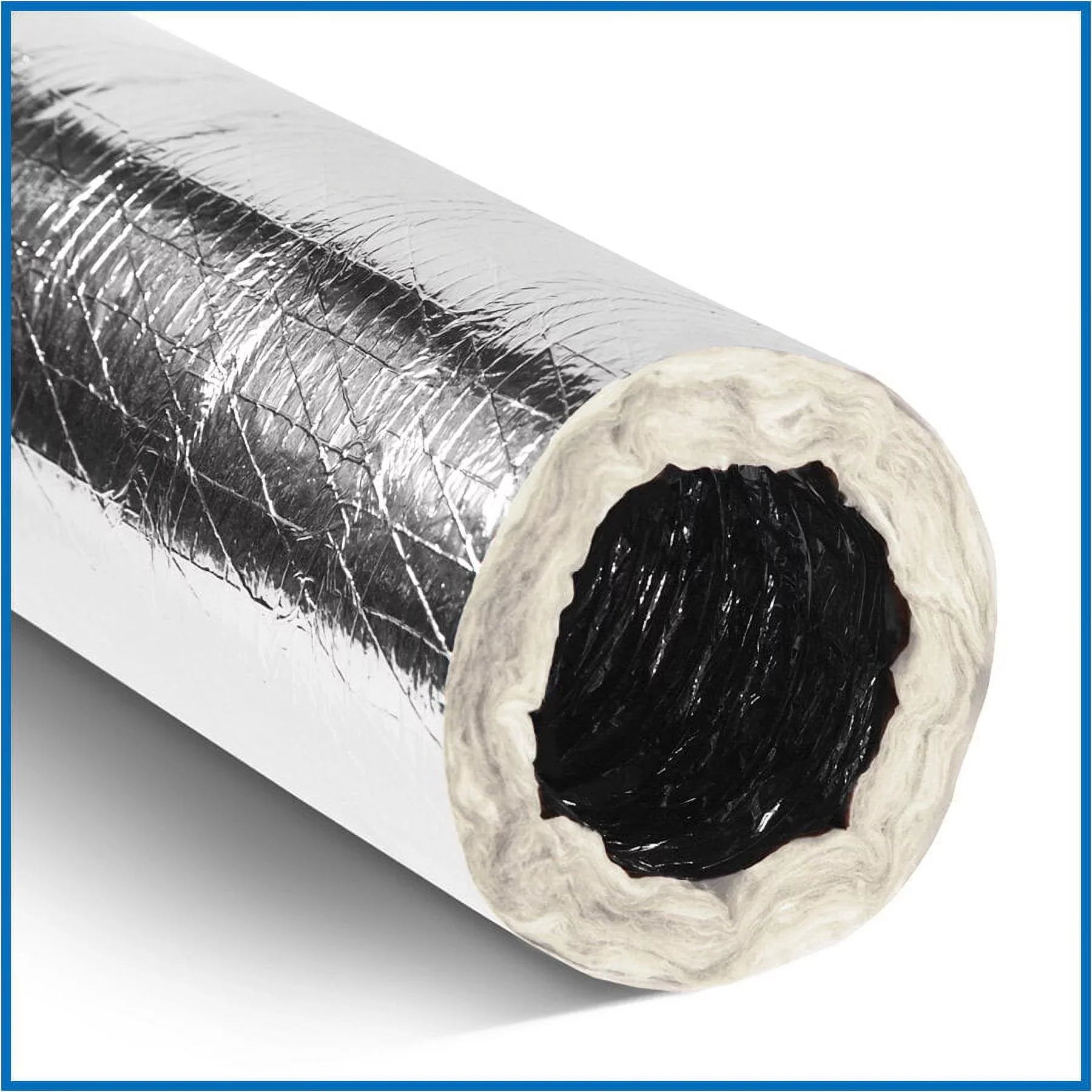 6"Silver Flex QuietFlex Insulated Flexible Duct R6 25'