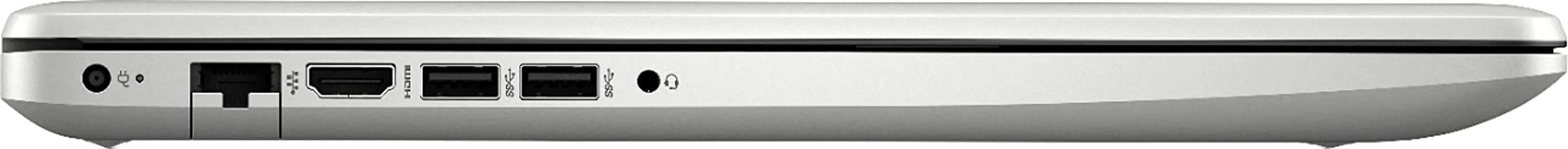 HP 2021 17.3" FHD IPS Laptop Computer 11th Intel Quad Core i5-1135G7, 8GB RAM 512GB SSD, Intel Iris Xe Graphics, USB-C Webcam WiFi HDMI Windows 10 S Silver+GOLDOXIS Card