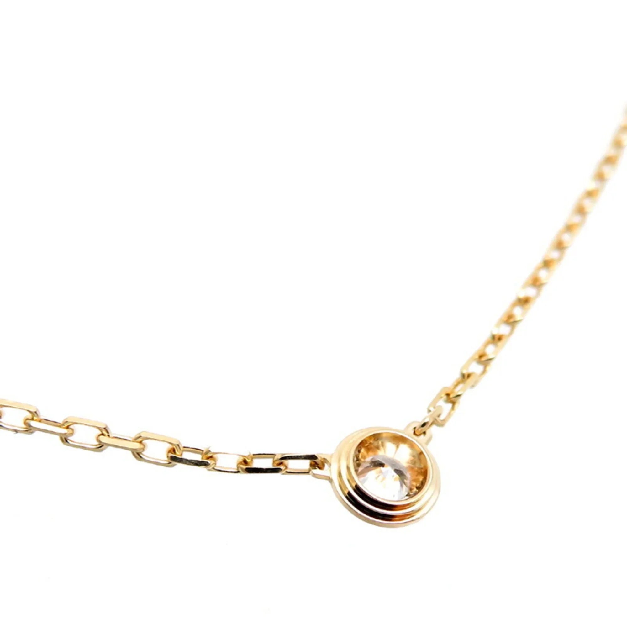 Pre-Owned Cartier 0.09ct Diamond Amour SM Ladies Necklace B7215800 750 Yellow Gold (Good)