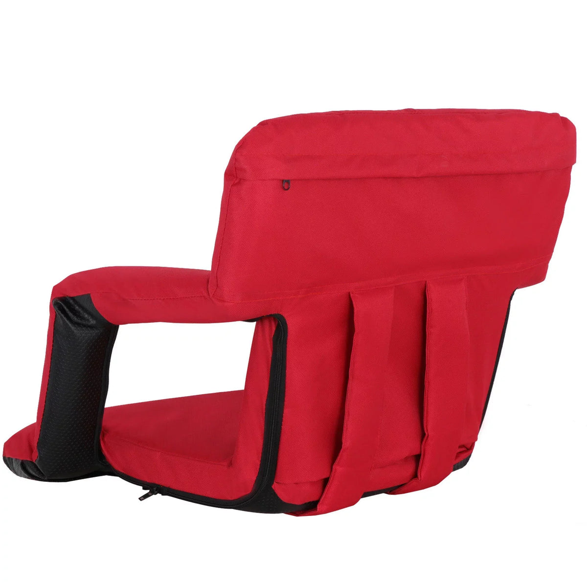 ZENSTYLE Impervious Stadium Seat with Cup Holder 7 Tiltable Positions - Red