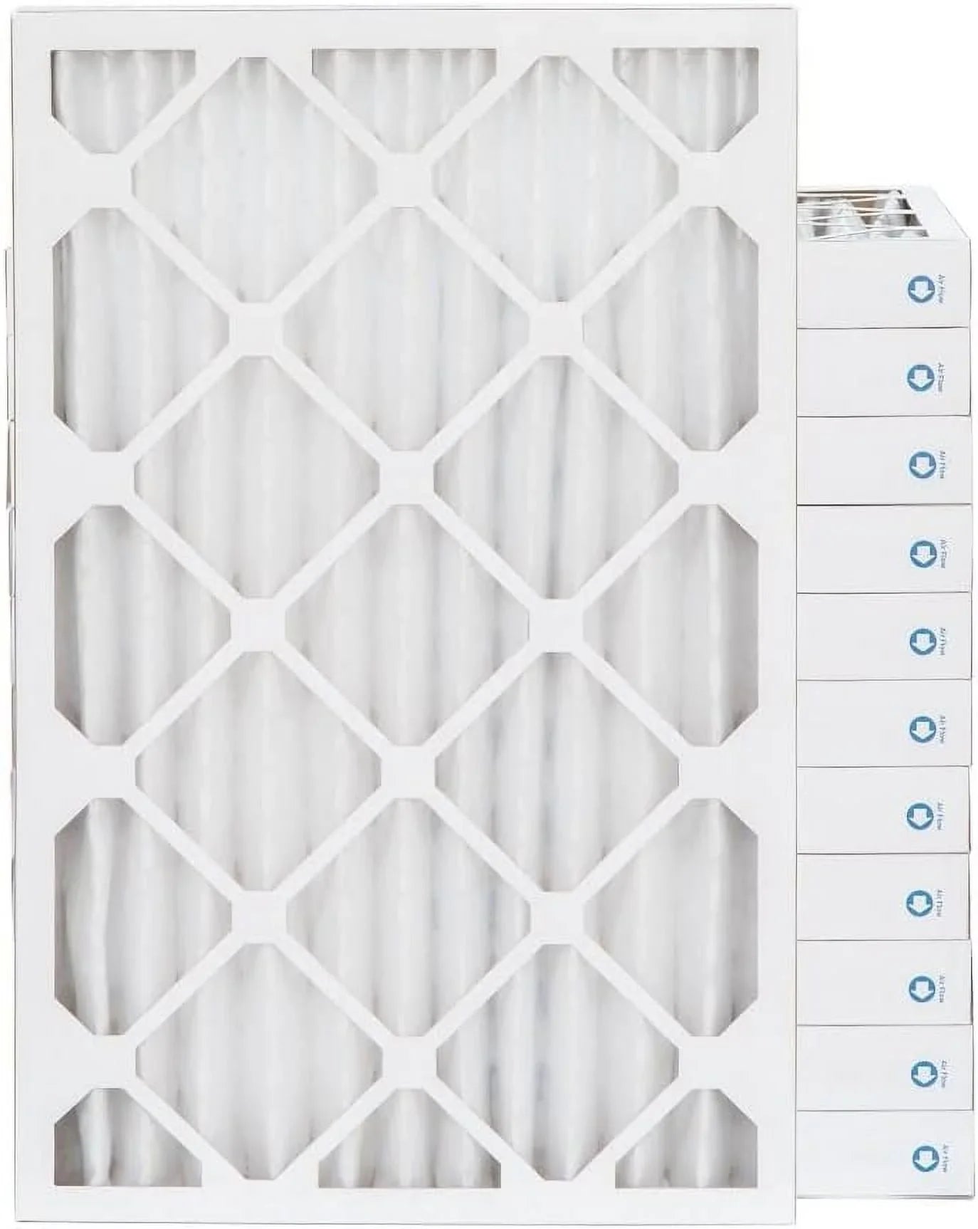 Pamlico Air 16x25x2 MERV 8 Pleated AC Furnace Air Filters. Case of 12. Actual Size: 15-1/2 x 24-1/2 x 1-3/4