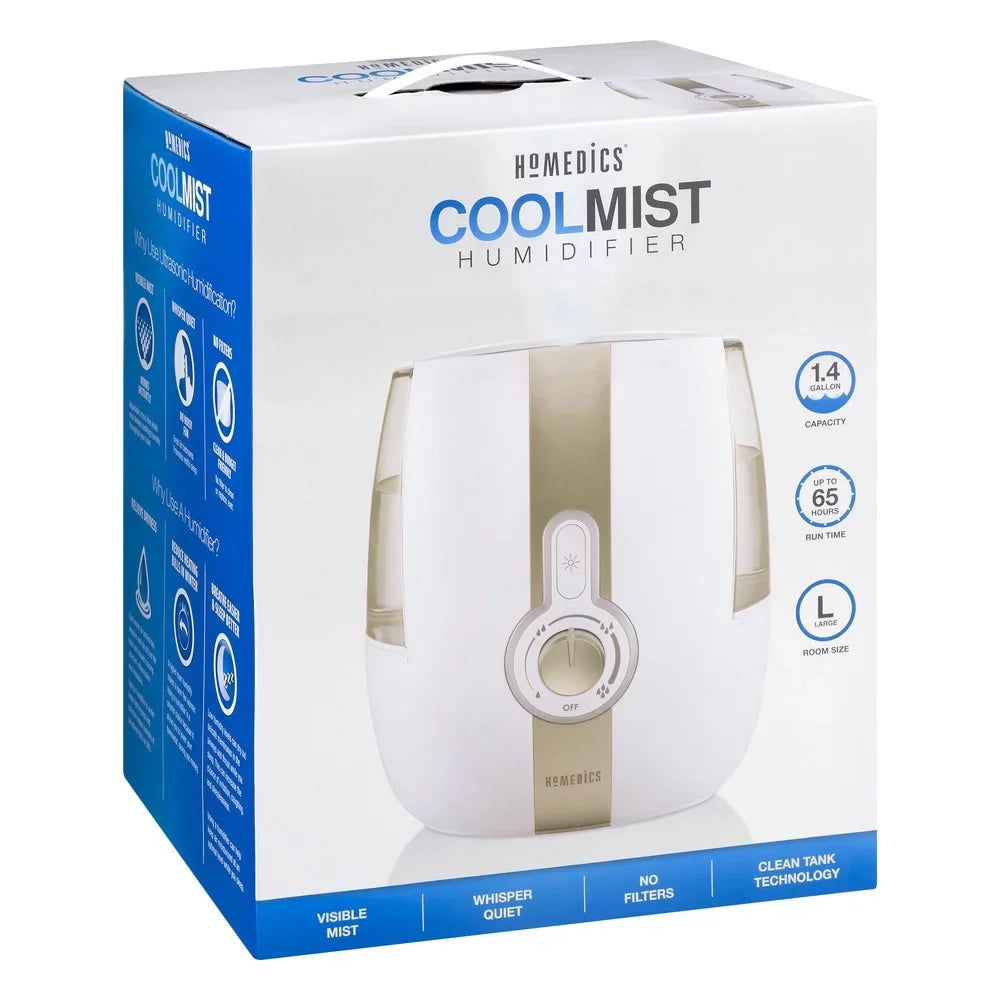 HoMedics Cool Mist Ultrasonic Humidifier, UHE-CM65