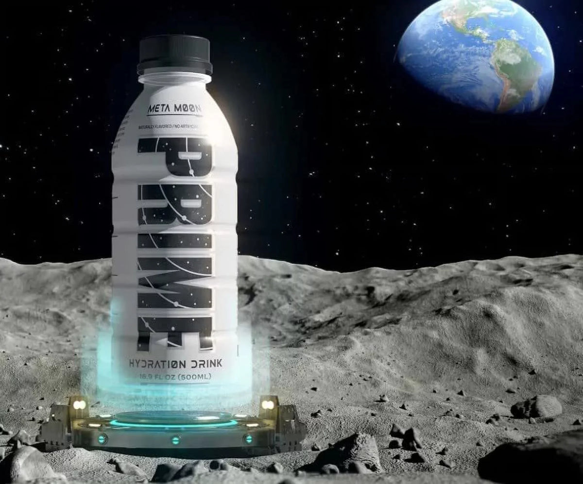 Prime Hydration with BCAA Blend for Muscle Coating Meta Moon 12 Drinks, 16 fl oz. Each