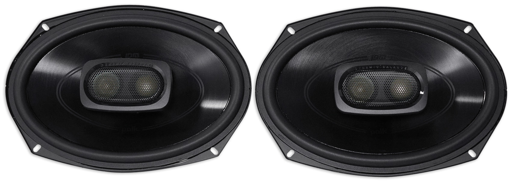 2) Polk Audio DB692 6X9" 450w Car Audio Marine/ATV/Motorcycle Speakers+Cyberbuds