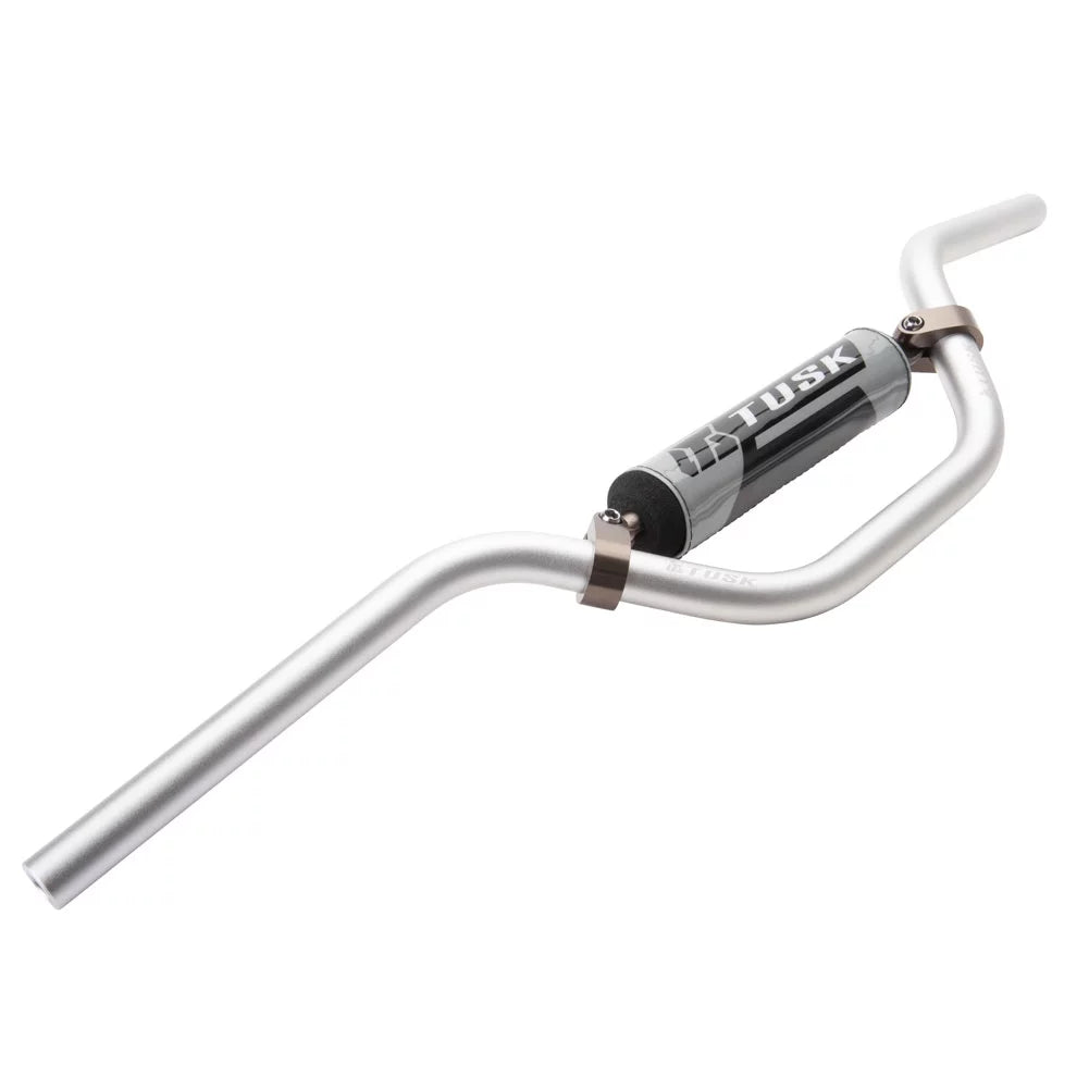 Tusk T-10 Aluminum 7/8" Handlebar KX Mini Bend Silver For LEM CR3 1997