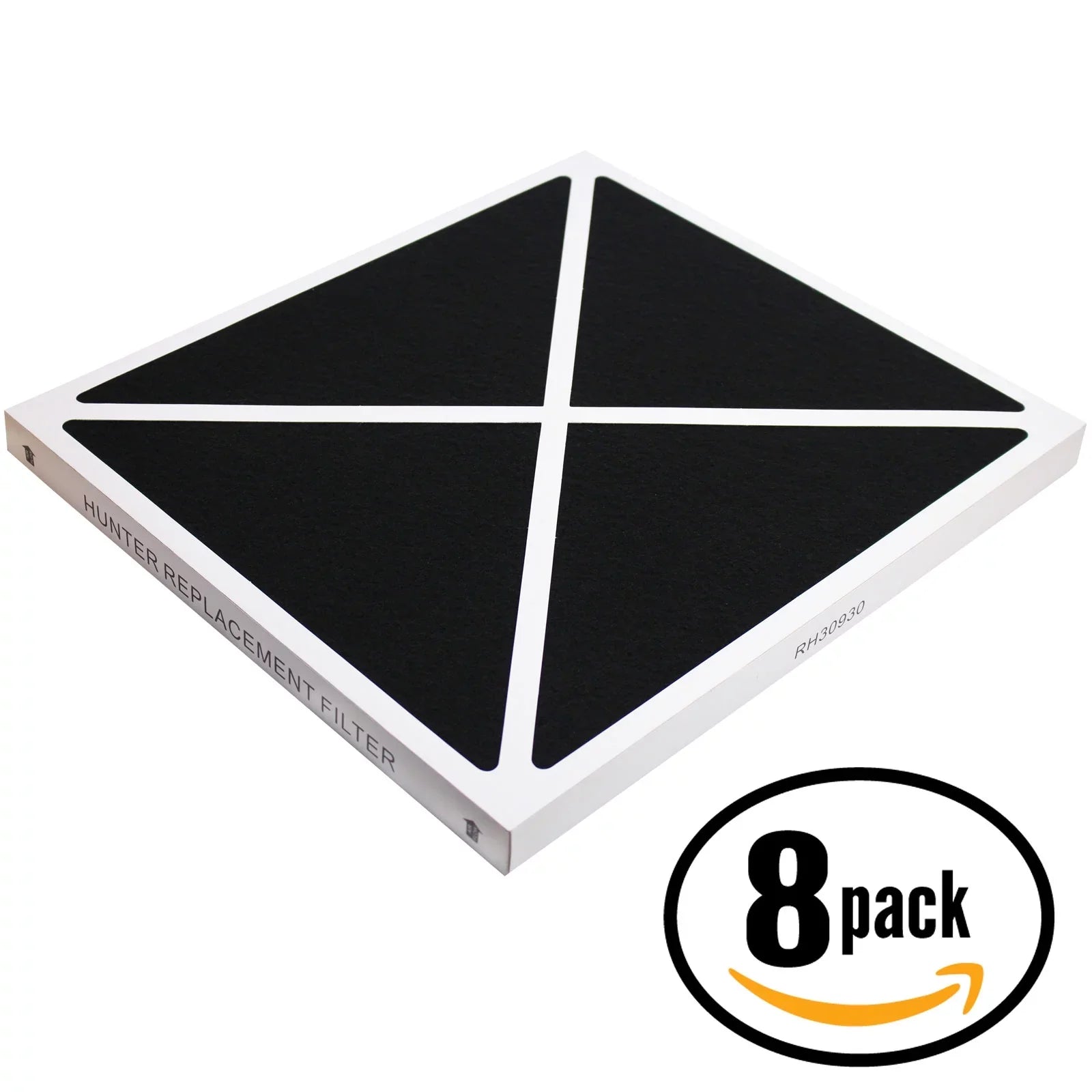 8-Pack Replacement Hunter 37375 Air Purifier Filter - Matching Hunter 30930 Air Filter