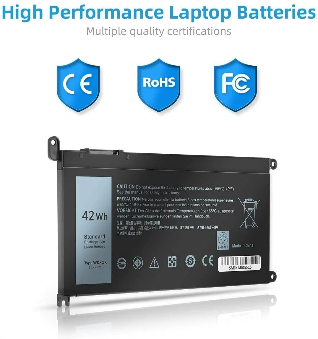 WDX0R Battery for Dell Inspiron 15 7000 5000 Series 5567 5568 fit P58F P66F P75F