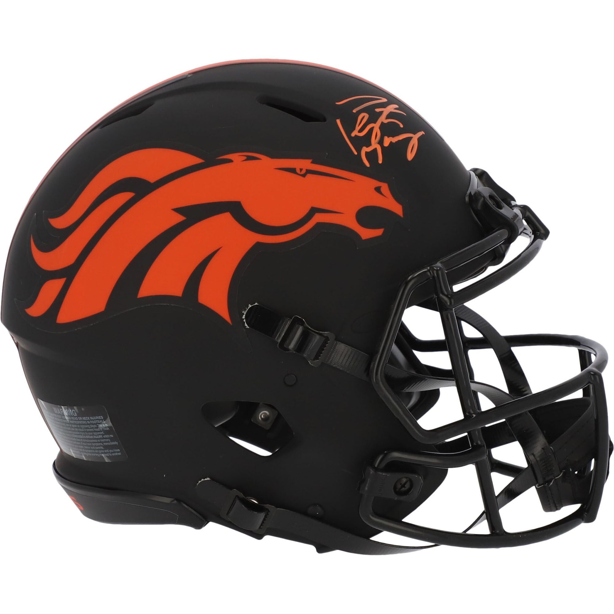 Peyton Manning Denver Broncos Autographed Riddell Eclipse Alternate Speed Authentic Helmet