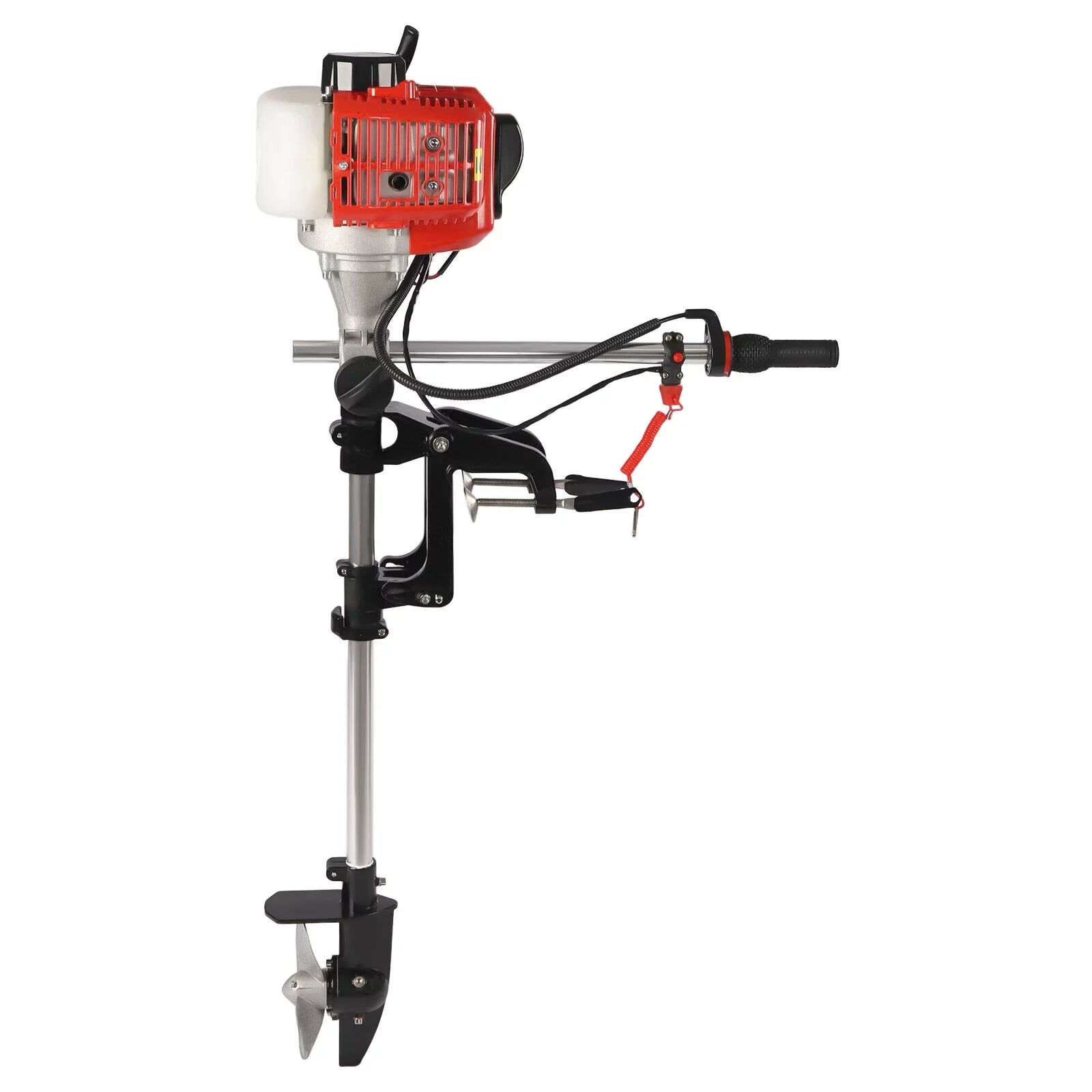 2-Stroke 2.3HP 52CC Outboard Craft Motor Engine Pull Starter w/Air Cooling System