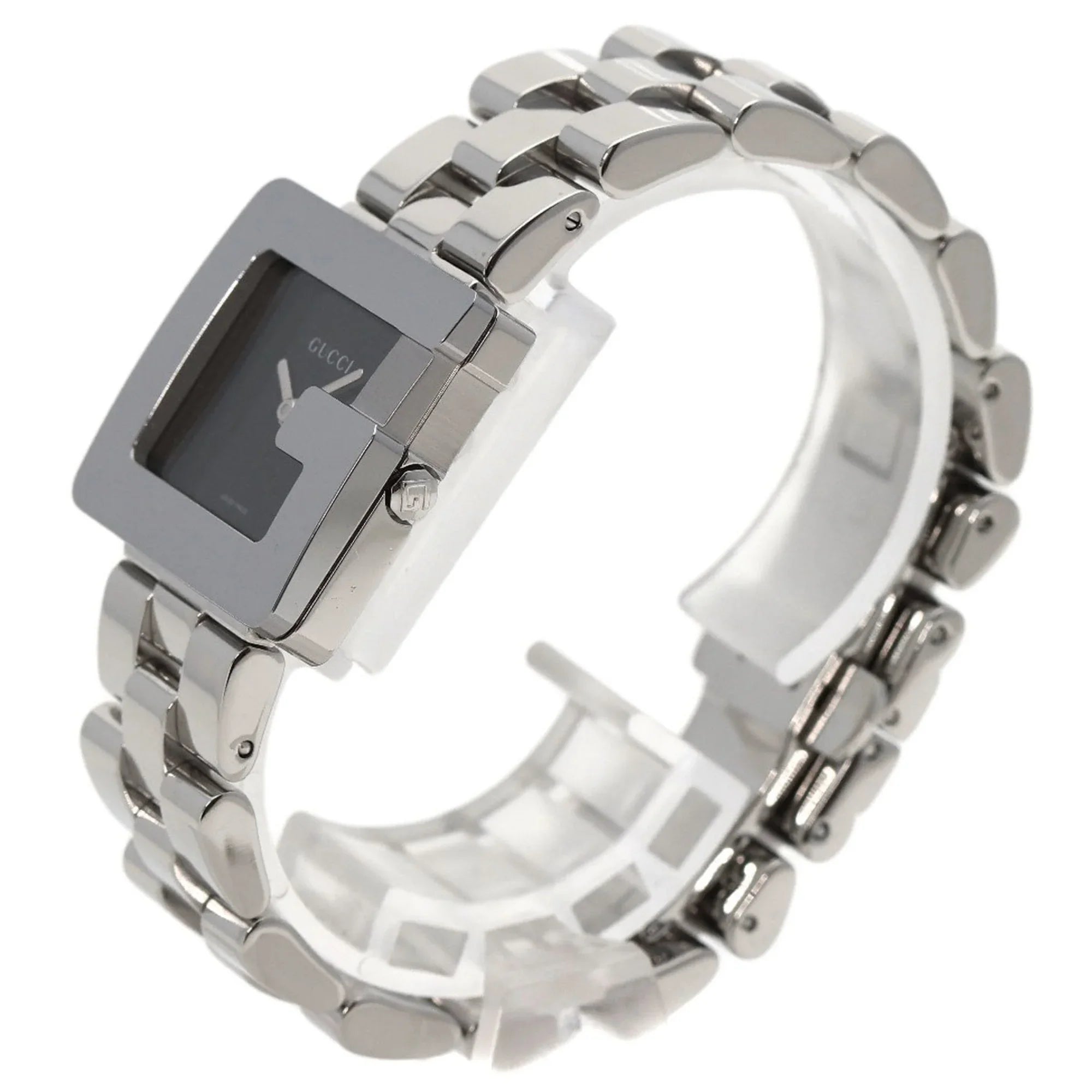 Pre-Owned Gucci 3600J G Square Face Watch Stainless Steel/SS Boys GUCCI (Good)
