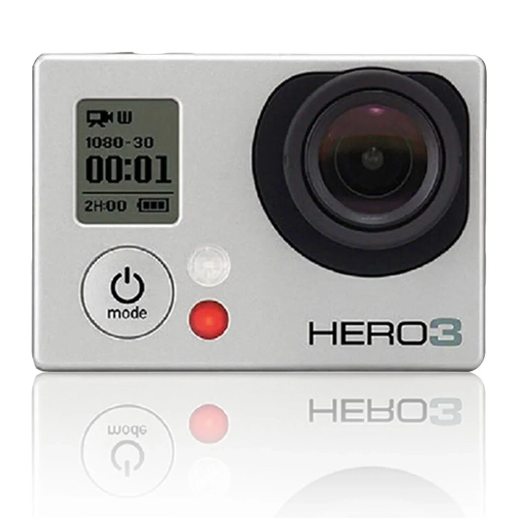Restored GoPro HERO3 White Edition action camera 1080p 5.0 MP WiFi underwater up to 131.2 ft Camcorder + 35in1 Kits (Refurbished)