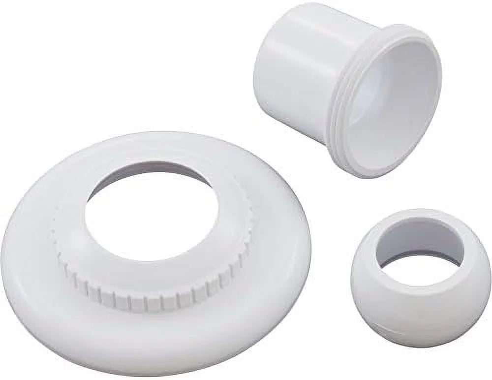 SP1422E White 1-Inch Opening Large Hydrostream Extended Directional Flow Inlet Fitting With 1-1/2-Inch SLIP Thread