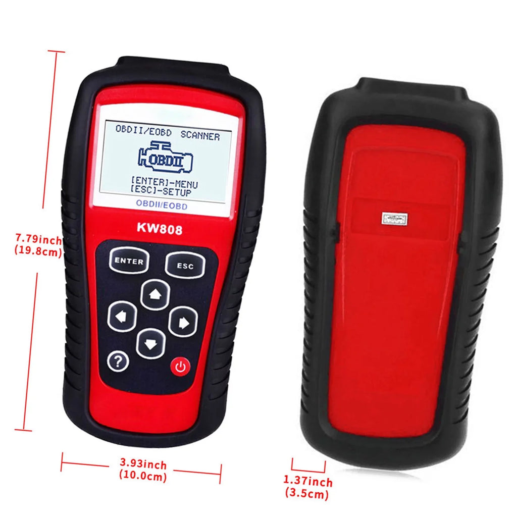 KONNWEI OBDII / EOBD Cars Code Reader and Auto Scanner Detection Decoder KW808 Diagnostic Scanner for Effective Car Troubleshooting