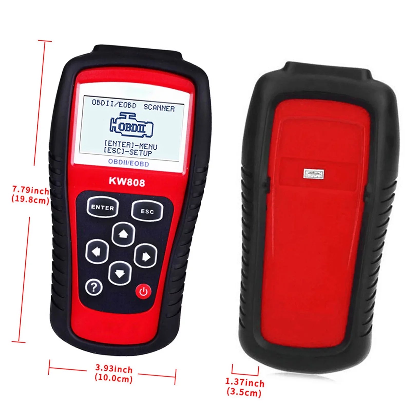 KONNWEI OBDII / EOBD Cars Code Reader and Auto Scanner Detection Decoder KW808 Diagnostic Scanner for Effective Car Troubleshooting