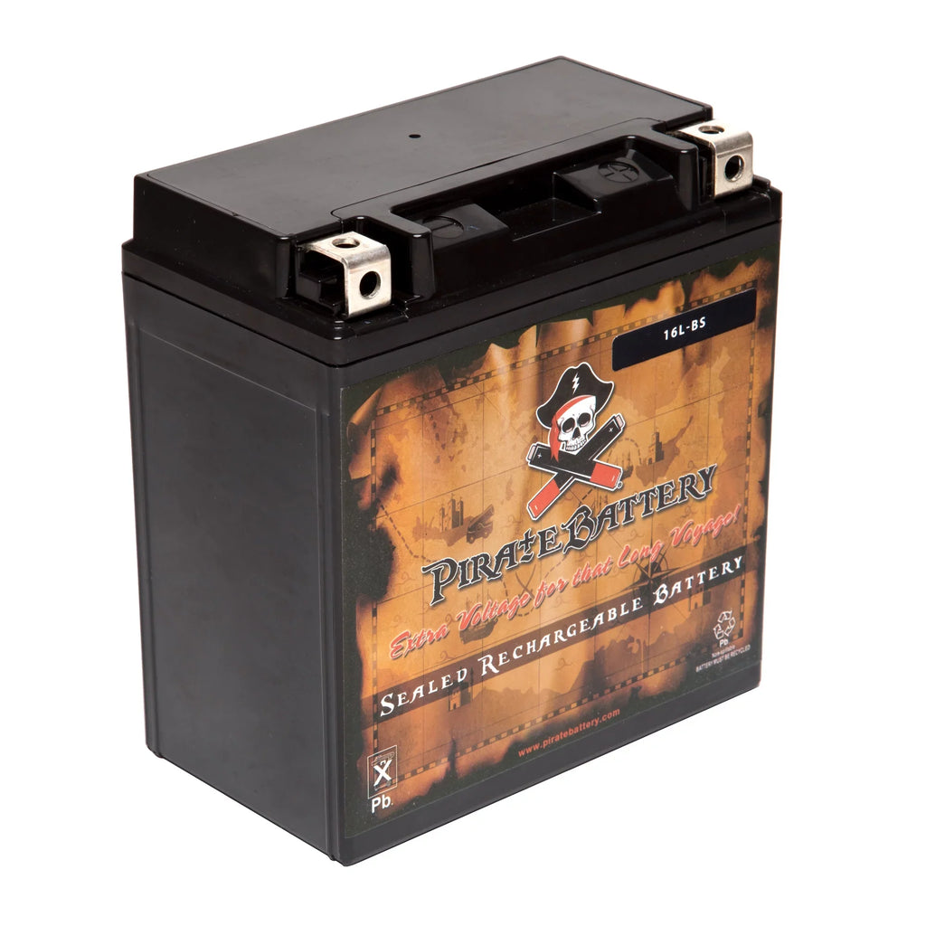 Pirate Battery YTX16L-BS (16L-BS 12 Volt,14 Ah, 230 CCA) Jet Ski Battery for Kawasaki 650cc Jf650 X2 1993