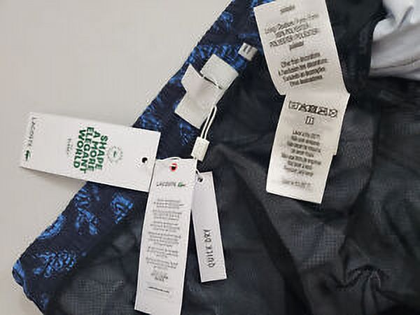 new Lacoste men swimwear trunks short MH5635 51 F65 324209 navy quick dry XL $90