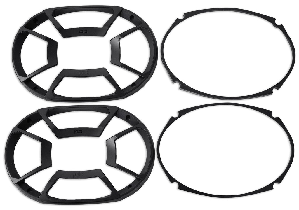 2) Polk Audio DB692 6X9" 450w Car Audio Marine/ATV/Motorcycle Speakers+Cyberbuds