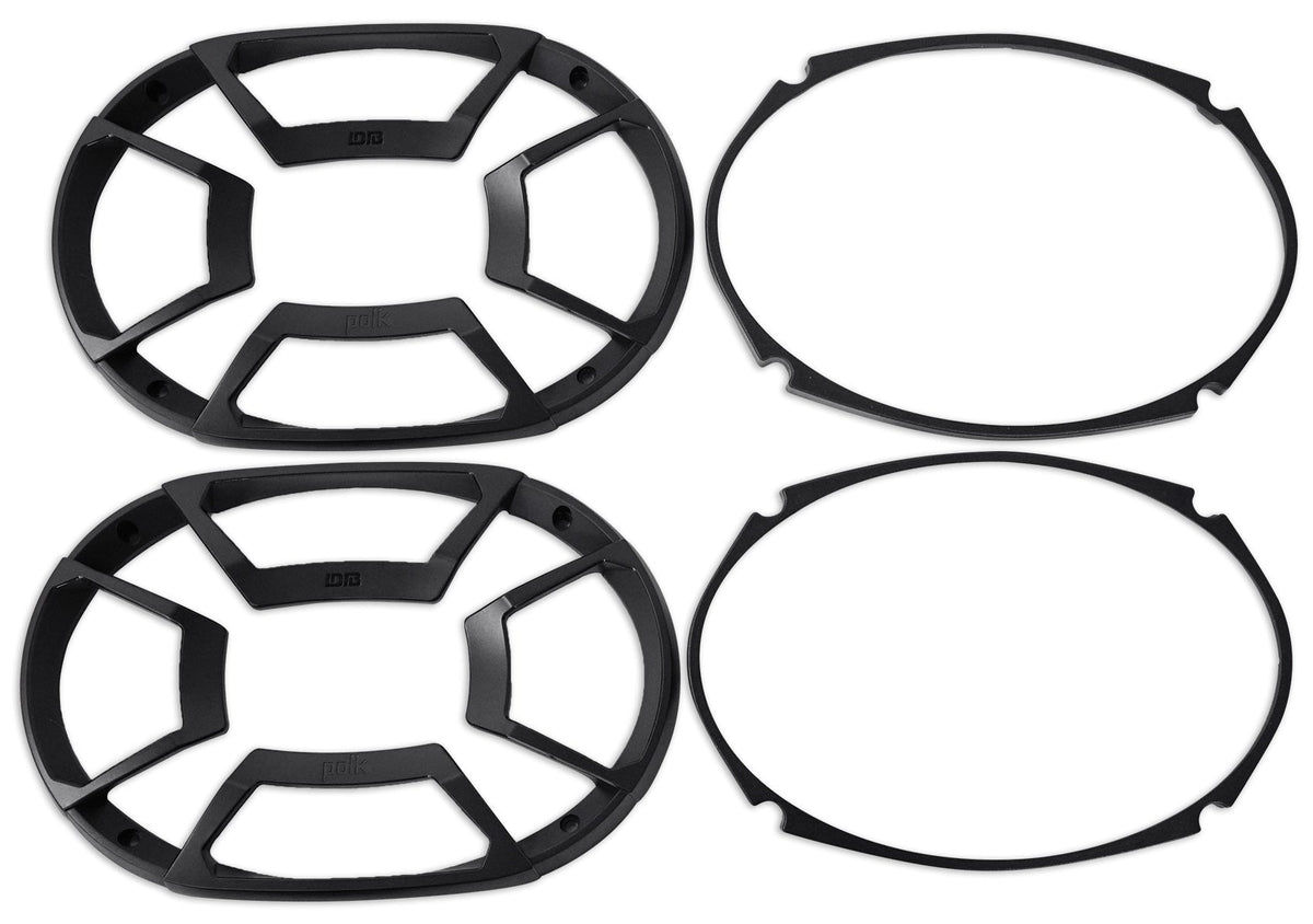 2) Polk Audio DB692 6X9" 450w Car Audio Marine/ATV/Motorcycle Speakers+Cyberbuds