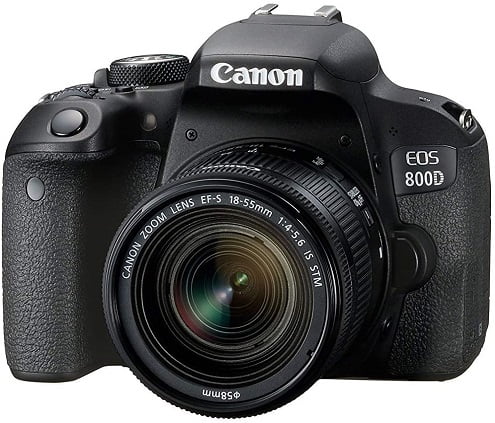 Canon EOS 800D 24.2MP Digital SLR Camera w/ EF-S 18-55mm Lens